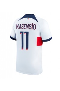 Paris Saint-Germain Marco Asensio #11 Jalkapallovaatteet Vieraspaita 2023-24 Lyhythihainen